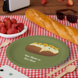 Plato De Papel Papa al horno en la piel - Queso y ternera - agreg