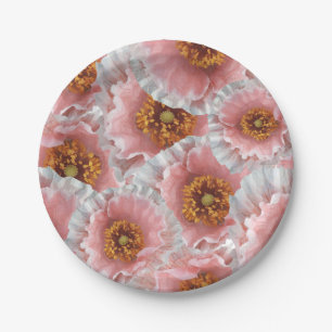 Plato De Papel papas rosadas