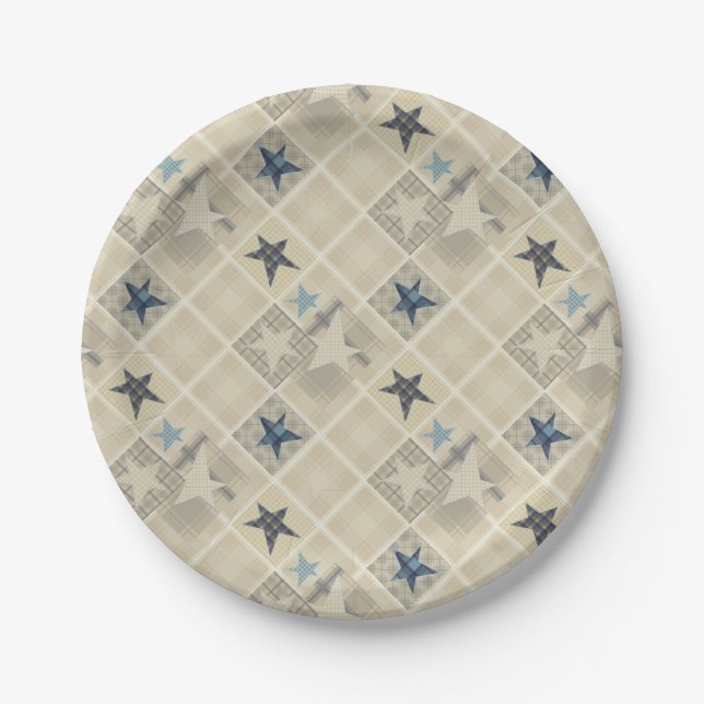 Plato De Papel Papel beige (Anverso)