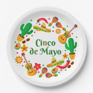 Plato De Papel Papel Cinco De Mayo