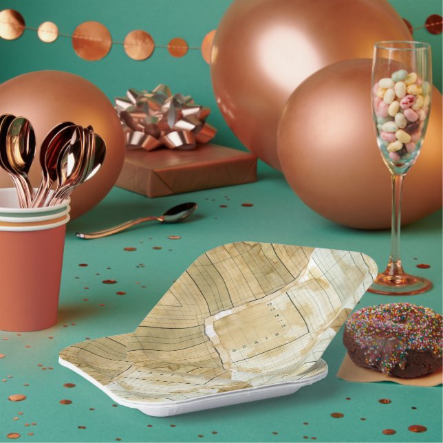 Plato De Papel Papel contable de Coffee Sed Ledger (Multi)