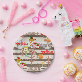 Plato De Papel Papel de cumpleaños feliz, las placas desean un pe