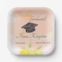 Papel de fiesta de graduación recien graduado