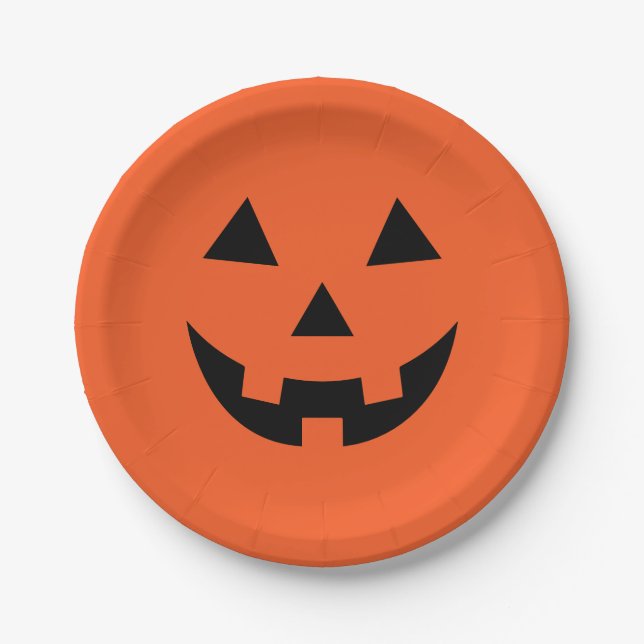 Plato De Papel Papel de Halloween  (Anverso)