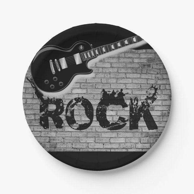 Plato De Papel Papel de las placas Rock Music (Anverso)