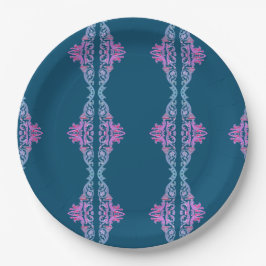 Plato De Papel Papel de ornamento clásico rosa Placas