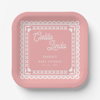 Plato De Papel Papel mexicano Picado Cielito Lindo Baby Shower