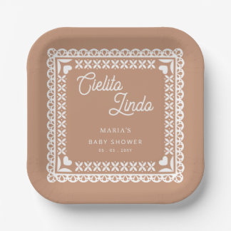 Plato De Papel Papel mexicano Picado Cielito Lindo Baby Shower