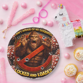 Plato De Papel Papel para fiesta de cumpleaños de Sasquatch carga