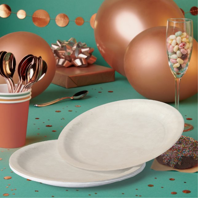 Plato De Papel Papel pintado crema victoriano (Multi)