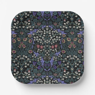 Plato De Papel Papel pintado victoriano William Morris Blackthorn