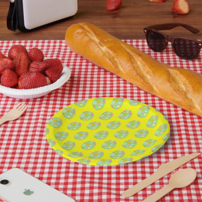 Plato De Papel Papel Plates Huevos de Pascua (Picnic)