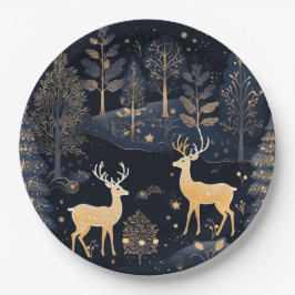 Plato De Papel Paper Plate-Christmas Tableware