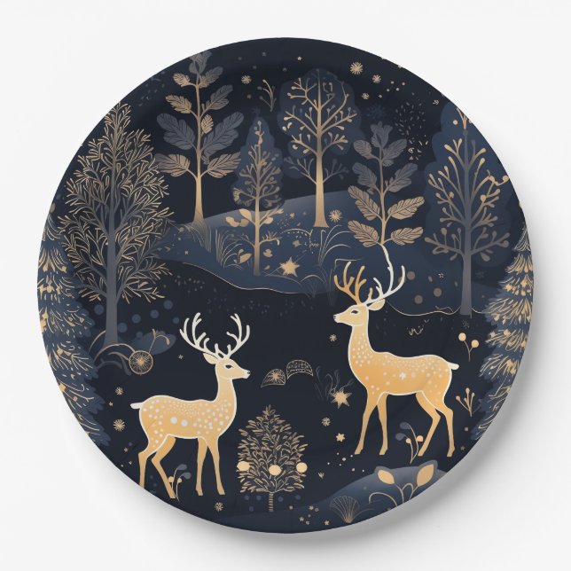 Plato De Papel Paper Plate-Christmas Tableware (Anverso)