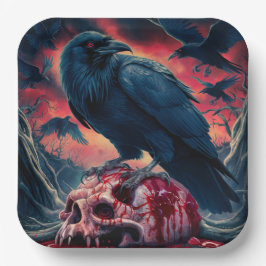 Plato De Papel Paper Plate Crow Série 2 