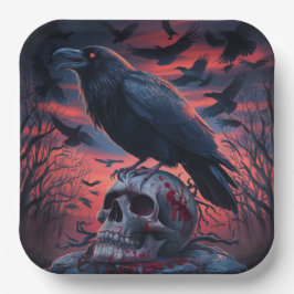 Plato De Papel Paper Plate Crow Série 2 02