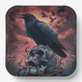Plato De Papel Paper Plate Crow Série 2 03