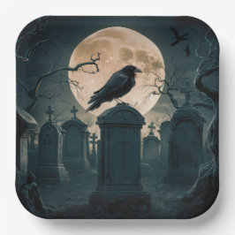 Plato De Papel Paper Plate Crow Série 2 05