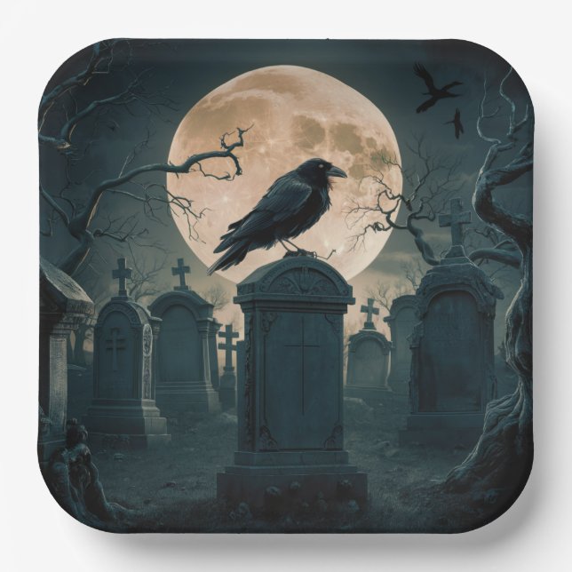 Plato De Papel Paper Plate Crow Série 2 05 (Anverso)