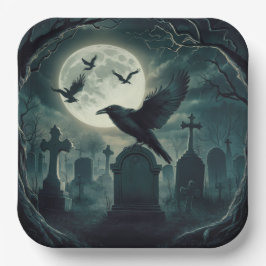 Plato De Papel Paper Plate Crow Série 2 06