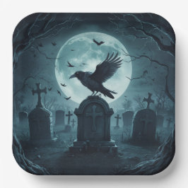 Plato De Papel Paper Plate Crow Série 2 07