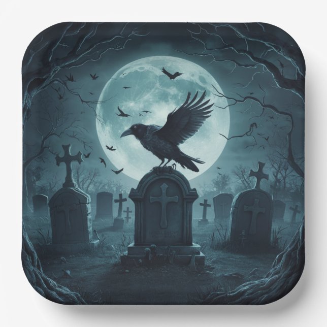 Plato De Papel Paper Plate Crow Série 2 07 (Anverso)