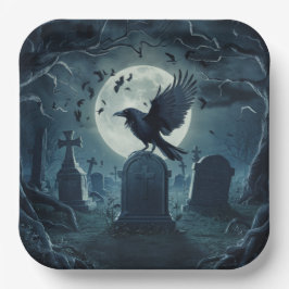 Plato De Papel Paper Plate Crow Série 2 08