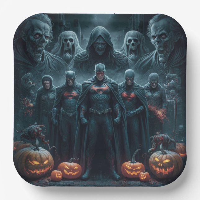 Plato De Papel Paper Plate Dark Art Série 1 03 (Anverso)