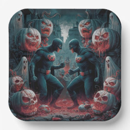 Plato De Papel Paper Plate Dark Art Série 1 04