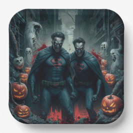 Plato De Papel Paper Plate Dark Art Série 1 05