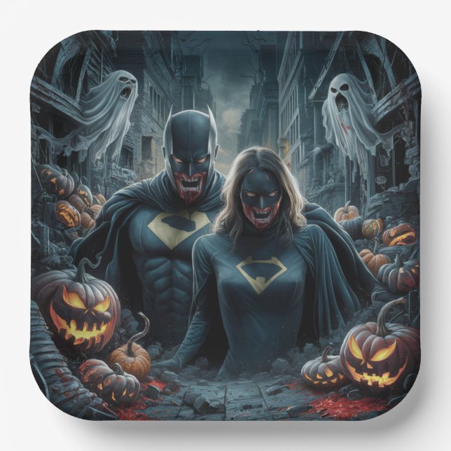Plato De Papel Paper Plate Dark Art Série 1 06 (Anverso)