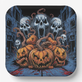 Plato De Papel Paper Plate Dark Art Série 1 09