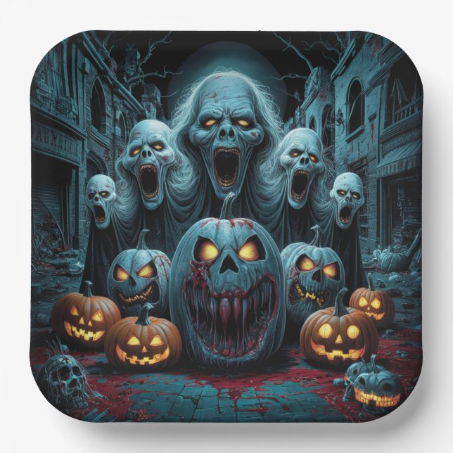 Plato De Papel Paper Plate Dark Art Série 1 10 (Anverso)
