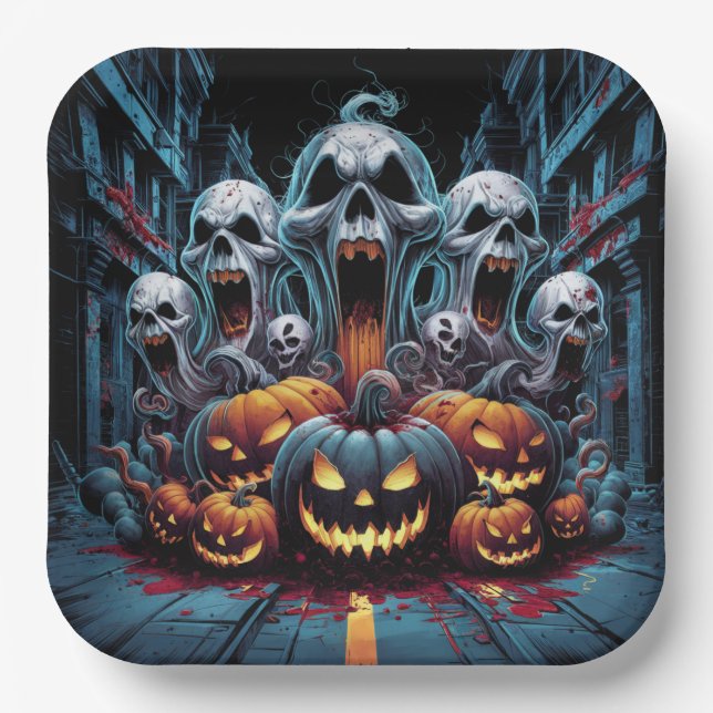 Plato De Papel Paper Plate Dark Art Série 1 12 (Anverso)
