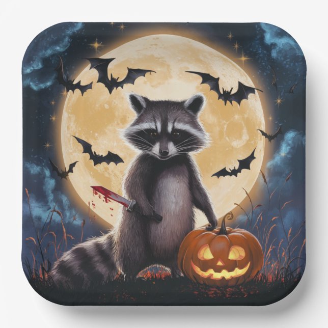 Plato De Papel Paper Plate Dark Art Série 1 16 (Anverso)