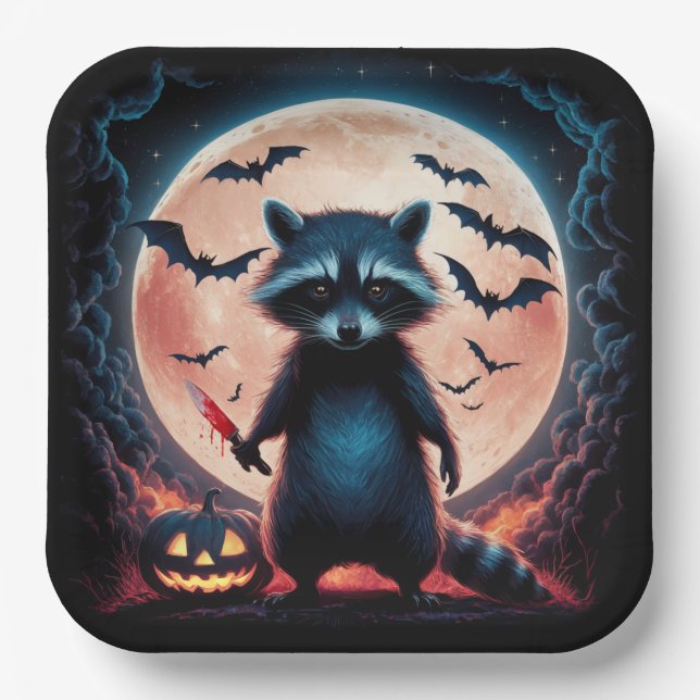 Plato De Papel Paper Plate Dark Art Série 1 17 (Anverso)