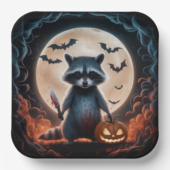 Plato De Papel Paper Plate Dark Art Série 1 18 (Anverso)