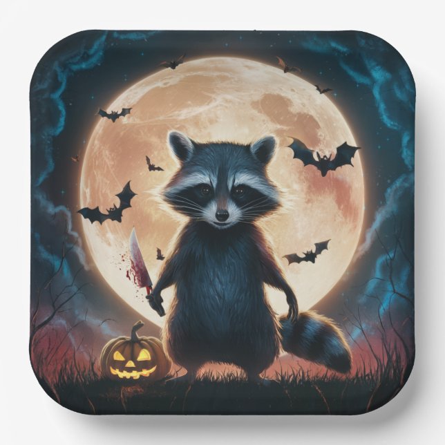 Plato De Papel Paper Plate Dark Art Série 1 19 (Anverso)