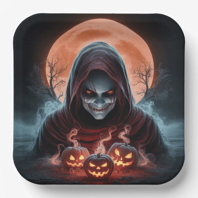 Plato De Papel Paper Plate Dark Art Série 1 22 (Anverso)