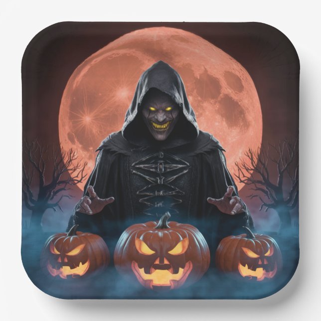 Plato De Papel Paper Plate Dark Art Série 1 26 (Anverso)