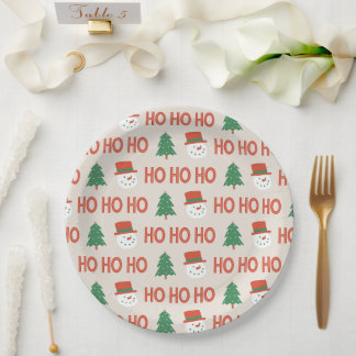 Plato De Papel paper plate HO  HO  HO