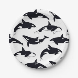 Plato De Papel paper plate orca