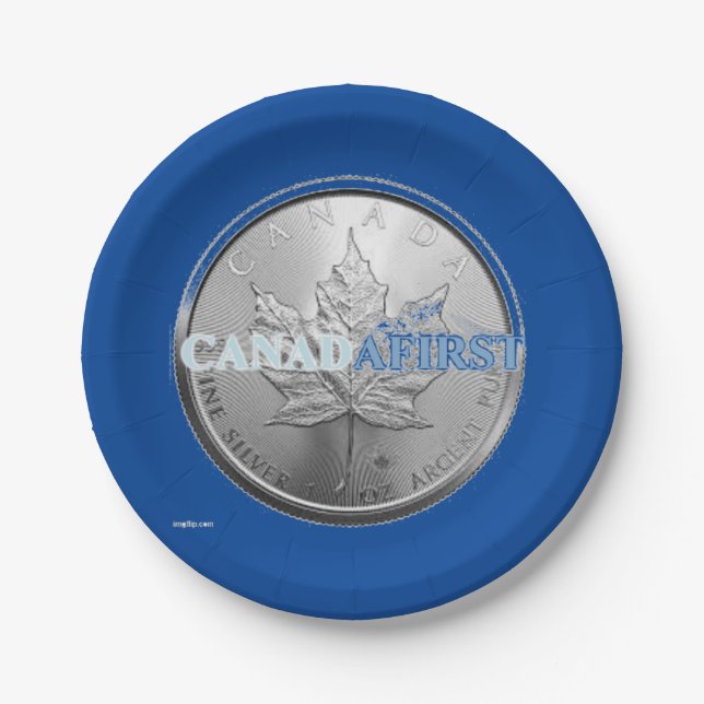 Plato De Papel PAPER PLATES Canadfirst Fun Memorabilia (Anverso)