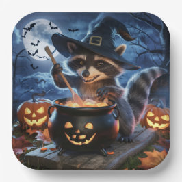Plato De Papel Paper Plates Série 3 Raccoon 03