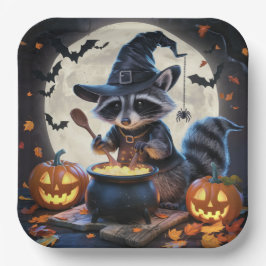 Plato De Papel Paper Plates Série 3 Raccoon 04