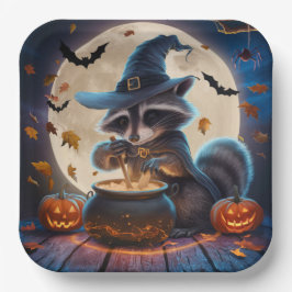 Plato De Papel Paper Plates Série 3 Raccoon 05