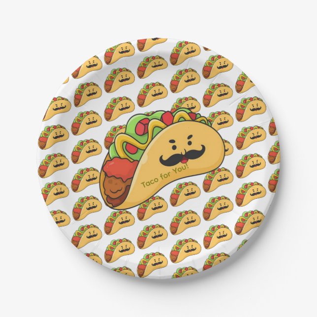 Plato De Papel Paper Plates,  Tacos for You! (Anverso)