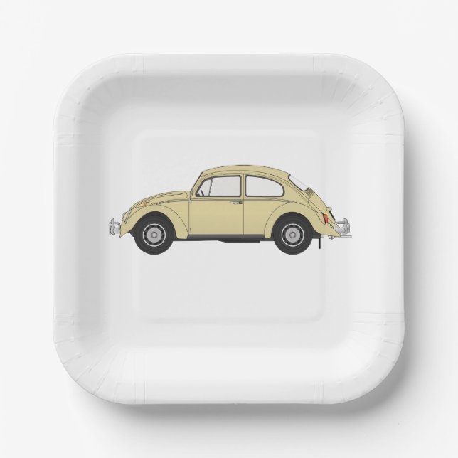 Plato De Papel #PaperPlate #ClassicCars #CarDesignPaperPlate (Anverso)