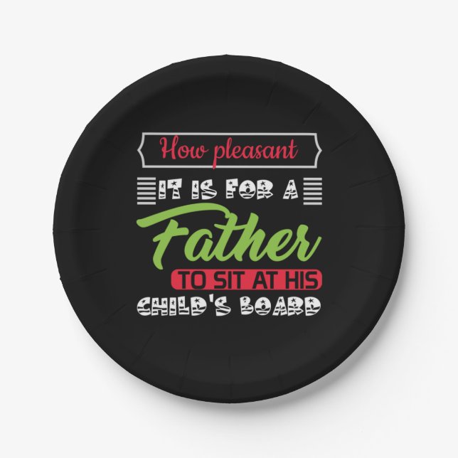 Plato De Papel Papi Regalo Es Para Un Padre (Anverso)