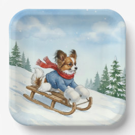 Plato De Papel Papillon Sledding, Paper Plates